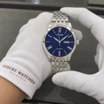 Citizen NH8350-59L watch presented in white cotton gloves