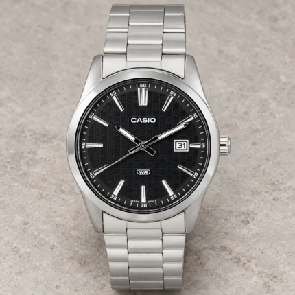 Casio Analog Stainless Steel Black Dial Quartz MTP-VD03D-1A MTPVD03D-1 Men's Watch product view