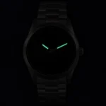 Casio Analog Stainless Steel Black Dial Quartz MTP-VD03D-1A MTPVD03D-1 Men's Watch luminous hands in low light