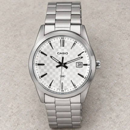 Casio Analog Stainless Steel Silver Dial Quartz MTP-VD03D-7A MTPVD03D-7 Men's Watch product view