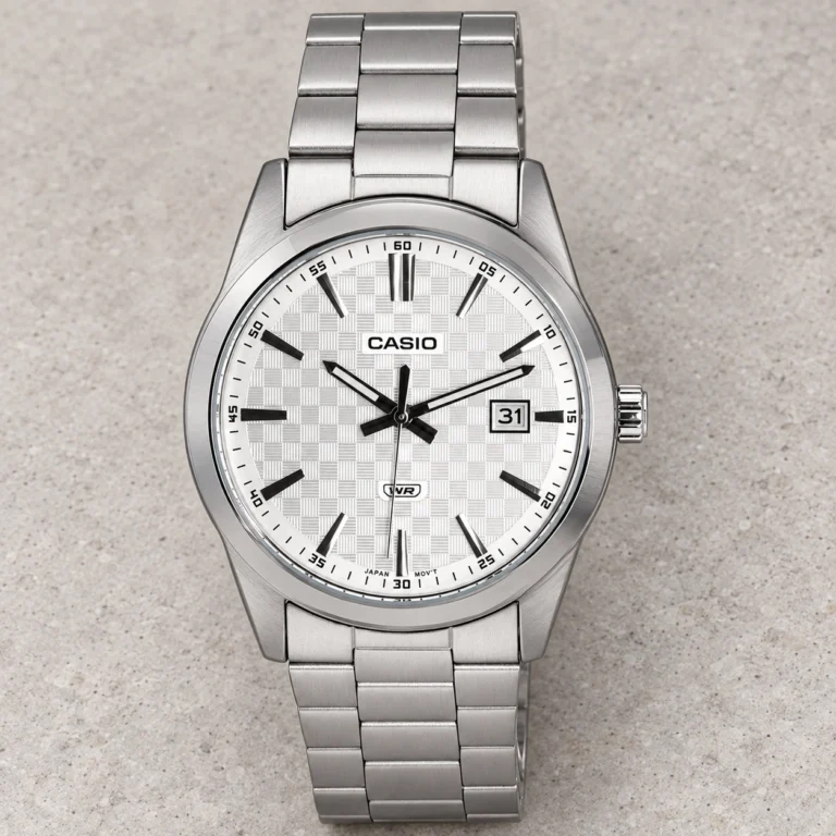 Casio Analog Stainless Steel Silver Dial Quartz MTP-VD03D-7A MTPVD03D-7 Men's Watch product view