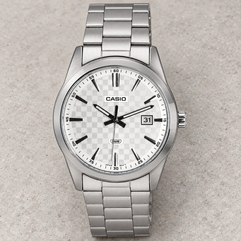 Casio Analog Stainless Steel Silver Dial Quartz MTP-VD03D-7A MTPVD03D-7 Men's Watch product view