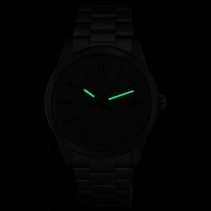 Casio Analog Stainless Steel Silver Dial Quartz MTP-VD03D-7A MTPVD03D-7 Men's Watch luminous hands in low light