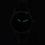 Casio Analog Leather Strap Black Dial Quartz MTP-VD03L-1A MTPVD03L-1 Men's Watch luminous hands in low light