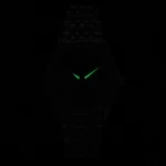 Citizen Stainless Steel Bracelet Silver Dial Quartz BI5000-87A Men's Watch luminous hands in low light