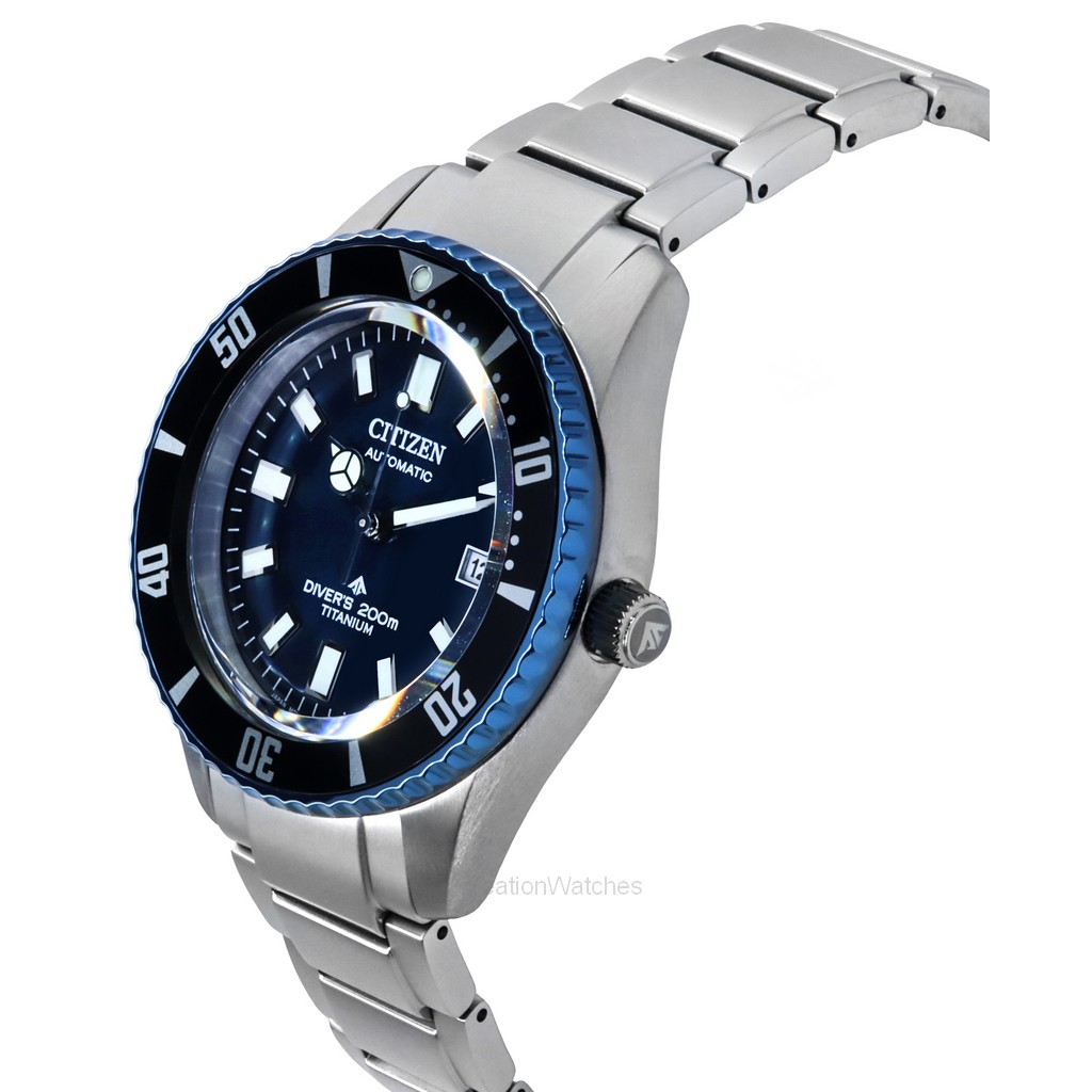 Citizen NB6026-56L angled dial and case view