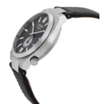 Citizen NK5010-01H angled grey dial and black leather strap