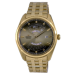 Orient RA-BA0001G10B gold-tone multi-year calendar front view